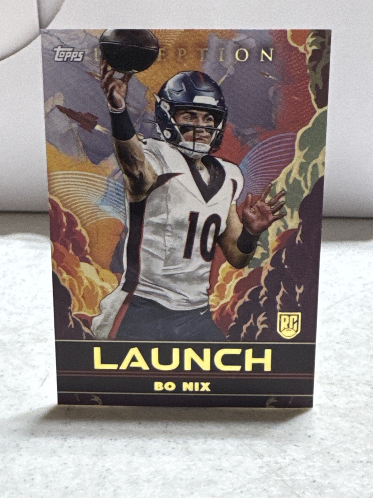 2024 Topps - Inception - LAUNCH - Bo Nix (RC) #L-4 - CASE HIT!  SSP!