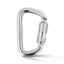 45kN 10000Lbs Auto Locking Carabiner Heavy Duty Steel Climbing Carabiner