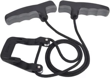 Compound Bow Crossbow Rope Cocking Device Pull Aid 4-Finger Silicone Grey 