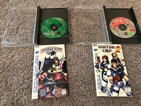 Sega Saturn Lot Guardian Heroes Virtual Cop With Manuals RPG Original Authentic