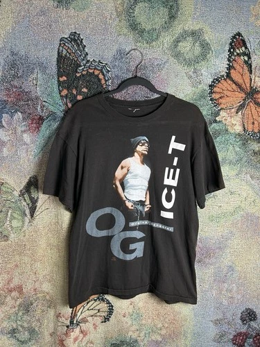 Ice-T Original Gangster OG Vintage Rap Tee Shirt 90s 19 1990s vintage concert t-shirt, vintage, size L, single stitch, B+ condition