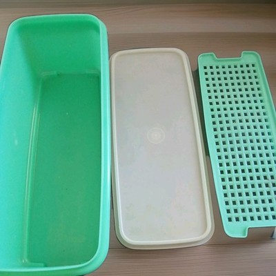 TUPPERWARE 3-pc Fresh Vegetable Crisper EASY CRISP #782 & Grid #783 & Seal #784