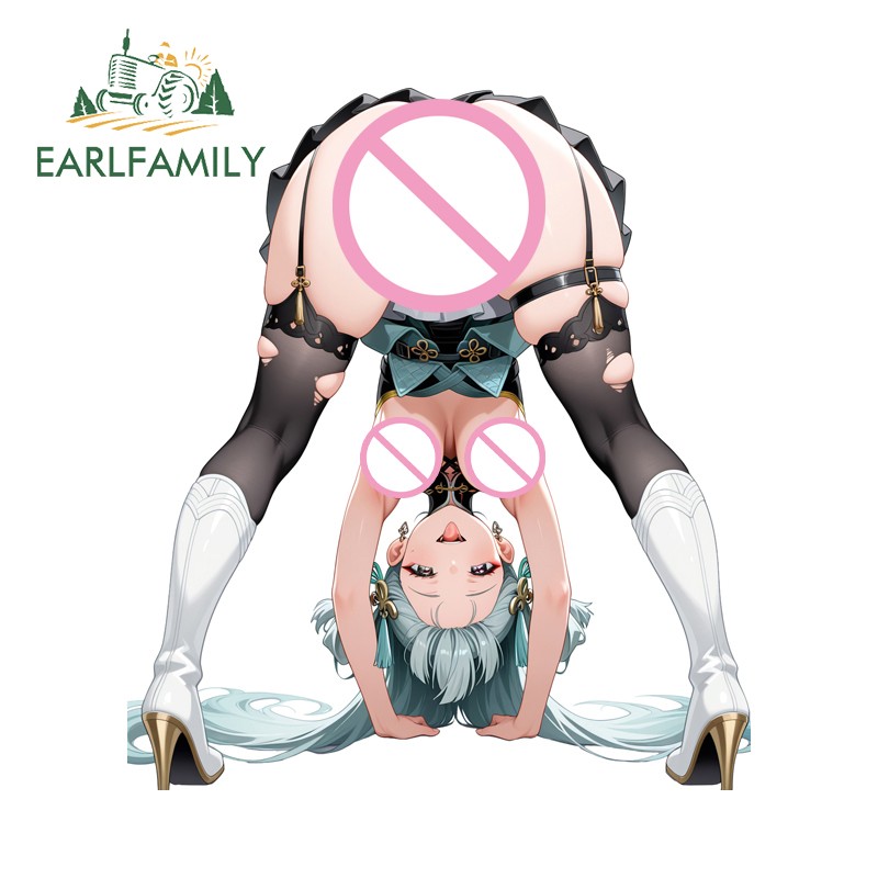 EARLFAMILY 5.1" Jinhsi Car Sticker Aquaflask Scratch Artistic SUV Vehicle Decal