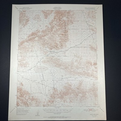 Leach Lake CA Camp Irwin Quadrangle 1951 Topo Map California Vintage USGS