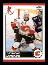 97 Daymond Langkow 22 Flames 2010 Panini Hockey Sports Trading Card