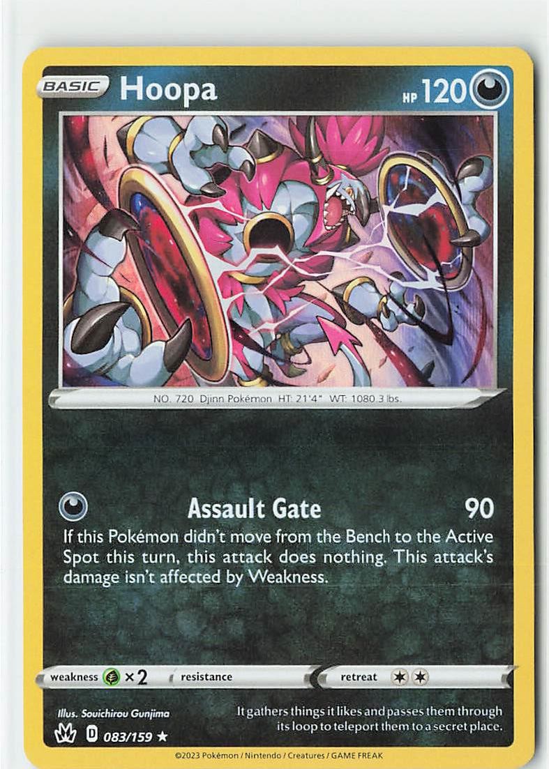 Hoopa 083/159 Holo Rare Crown Zenith Pokemon Holo Near Mint