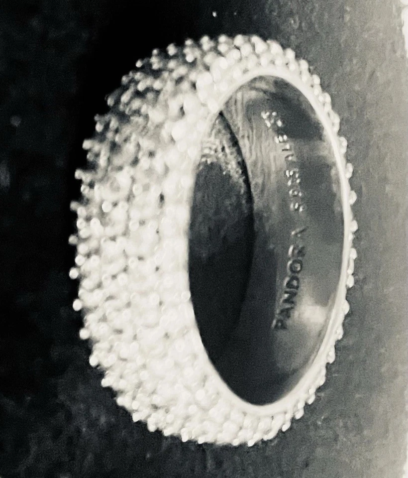 Pave Triple Row Ring, Size 58, RRP £130 - Image 2 of 4