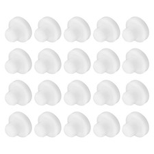 20PCS Silicone Plugs, 2/5in Salt Shakers Solid Sealing Stopper, White