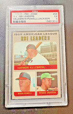 1970 Topps A.L. RBI Leaders Harmon Killebrew Reggie Jackson Boog Powell 64 PSA 5