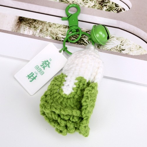 Garlic/Cabbage/Scallion/Chili Crochet Keychain Unique Bestie Friendship Present - Picture 17 of 32