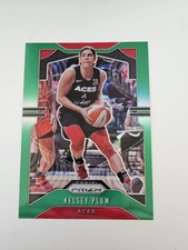 WNBA 2020 Panini Prizm Kelsey Plum #9 Green Refractor Aces Sparks