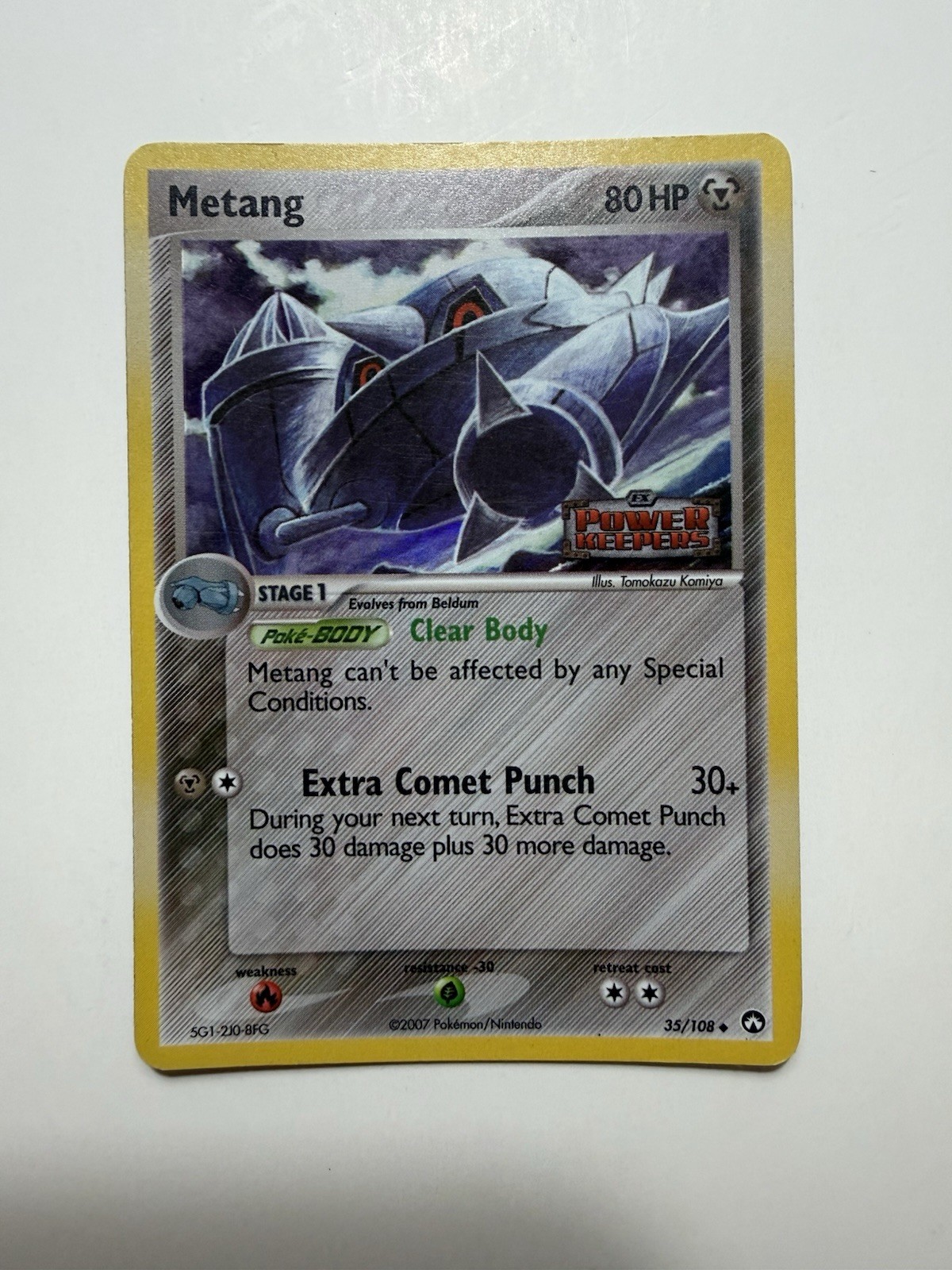 2007 Pokémon Power Keepers 35 Metang - Reverse Holo
