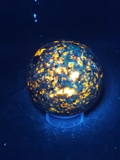 Flame stone sphere "yooperlite"! 60mm, 2.3 inches, 10.4 ounces