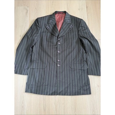 Vintage Valentino Ferrel Pinstripe Blazer XL Long Y2K