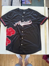 Camiseta de béisbol Naruto XXL Shippuden Akatsuki exclusiva de BoxLunch negra