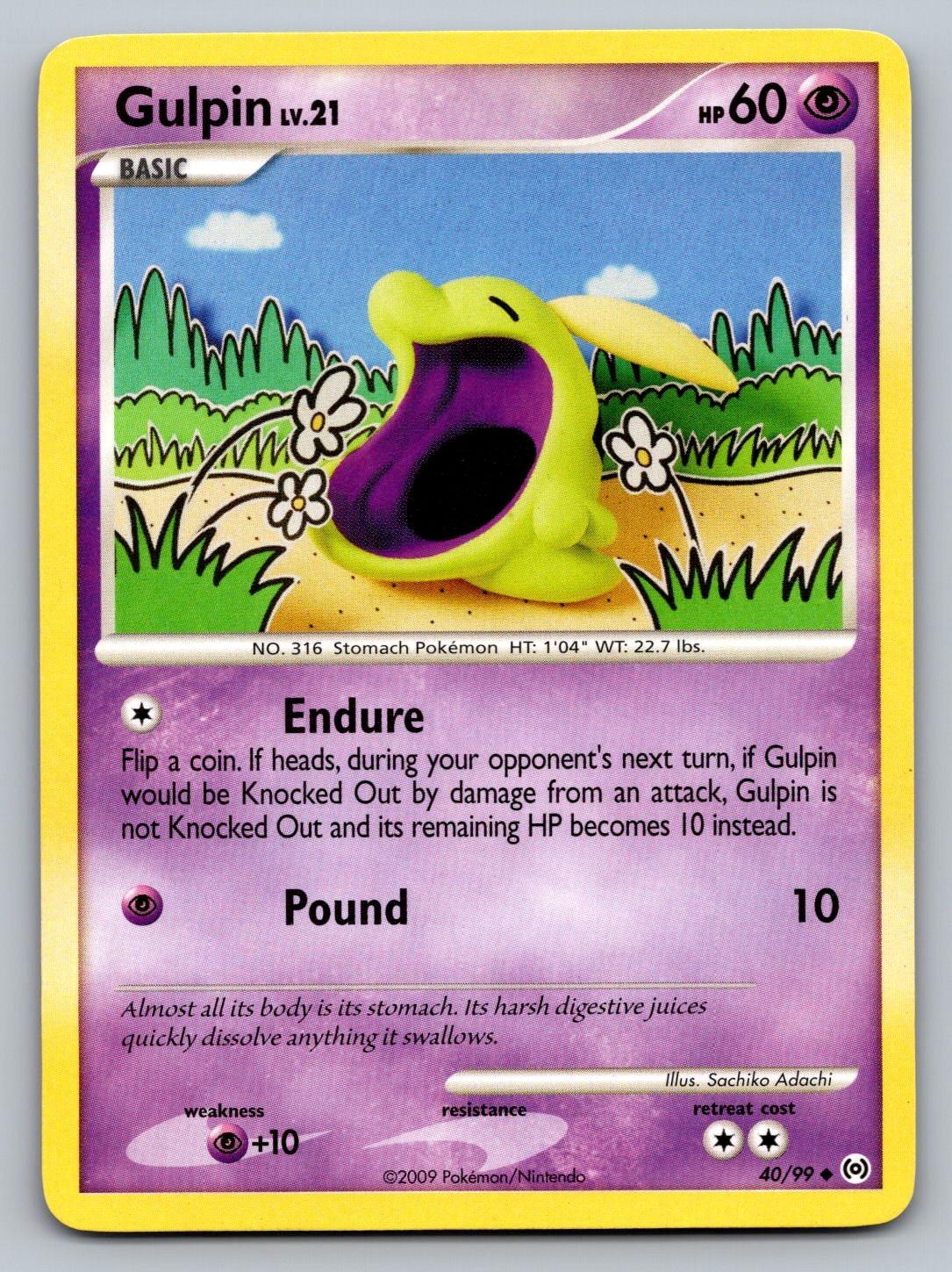 Gulpin 40/99 UC Arceus Pokemon LP