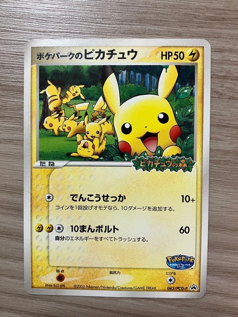 Pikachu at Pokepark PCG-P043/PCG-P Promo Retro Rare Pokemon Card Game Japanese