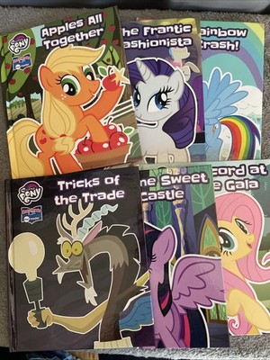 My Little Pony Me Reader Hasbro MLP 6 Books Lot : Applejack, Rainbow, And More
