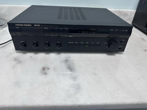 Harmon/Kardon HK3300 Black Digital LCD Display 2 Channel AM/FM Stereo Receiver