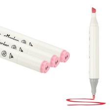 Dual Tip Alcohol Art Markers, 3 Pcs White Alcohol Markers Pen, Light Purple