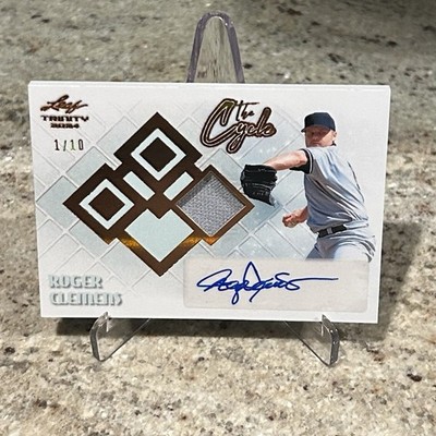 2024 Leaf Trinity Baseball The Cycle Single Roger Clemens Auto Yankees /10