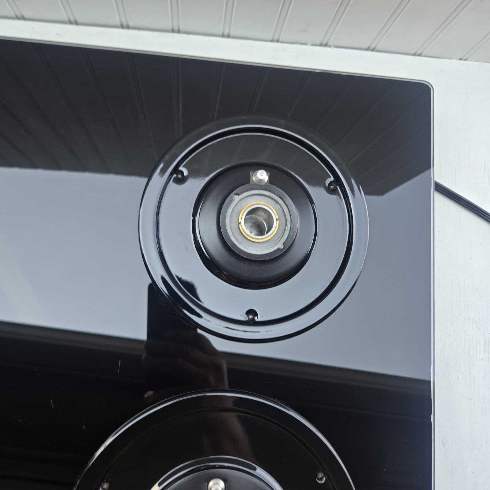 JENN-AIR Black Gas Cook Top CCG4573 Modern Glass 4-Burner  Clean S1