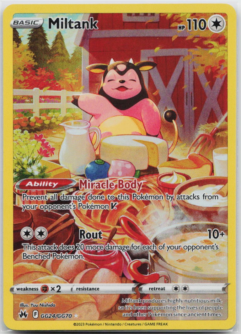 Miltank Ultra Rare SWSH: Crown Zenith: Galarian Gallery GG24/GG70 Pokemon TCG