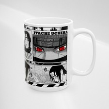 Itachi Uchiha 15oz Mug   Ceramic Anime Coffee Cup with Bold Manga Aesthetic
