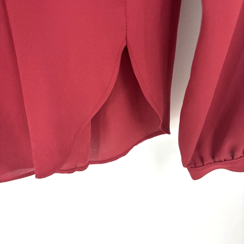 NUEVO CON ETIQUETAS Blusa Ann Taylor Loft Top Mediana Roja Pullover Mujer Informal Poliéster - Imagen 5 de 12