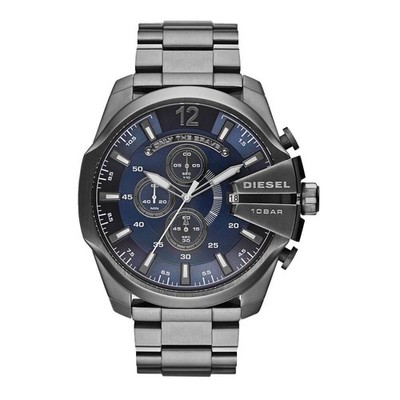 Diesel DZ4329 Mega Chief Chronograph Herrenuhr 51 mm Schwarz Edelstahl Quarz 100