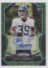 2019 Panini Prizm Rookies Green Scope 58/75 Alex Barnes #377 Auto 0c2