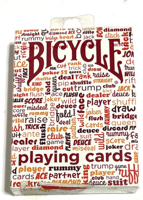 BICYCLE Deck of Table Talk Playing Cards {Red} FACTORY SEALED