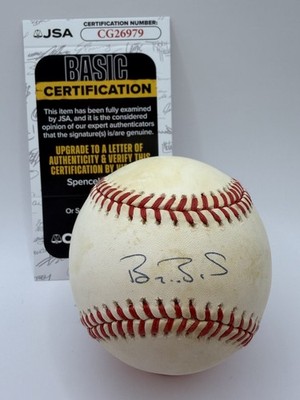 Barry Bonds Signed Baseball JSA COA #25 San Francisco Giants MVP
