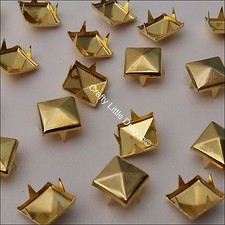 100 x Pyramid Square Spike Claw Studs Rivets Leatherwork  Shoes Bags Punk Rock