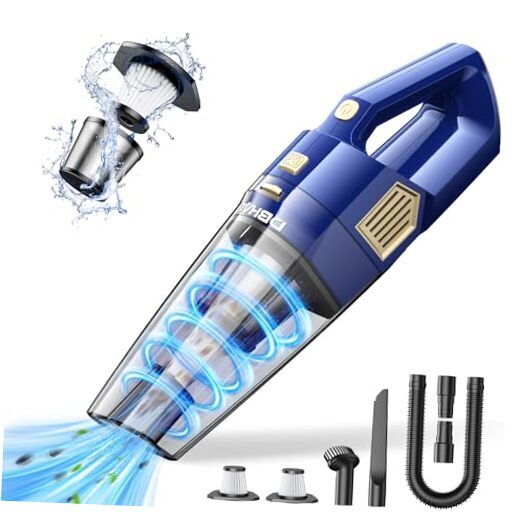 Handheld Cordless Car Vacuum with 15000PA Powerful Suction Portable Cleaner