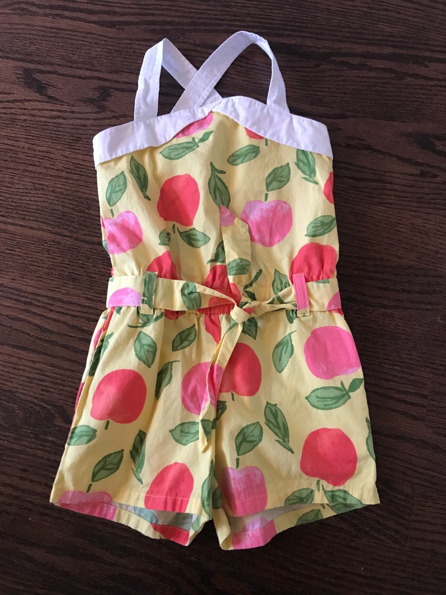 Robe Tunique Gymboree Orange Fille Taille 6 - Coton, Manches Courtes - Occasion Très Bon état