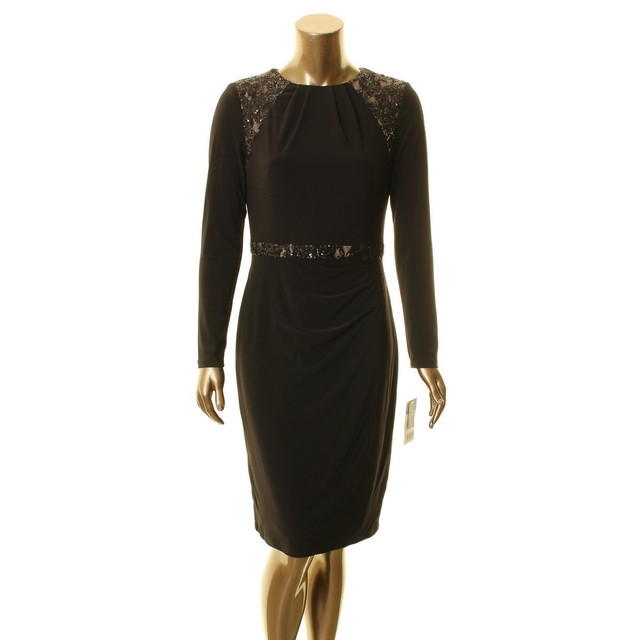 ralph lauren lace trim dress