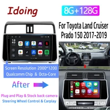 10.2" For Toyota Land Cruiser Prado 150 2017 2018 2019 Car Radio Stereo Carplay