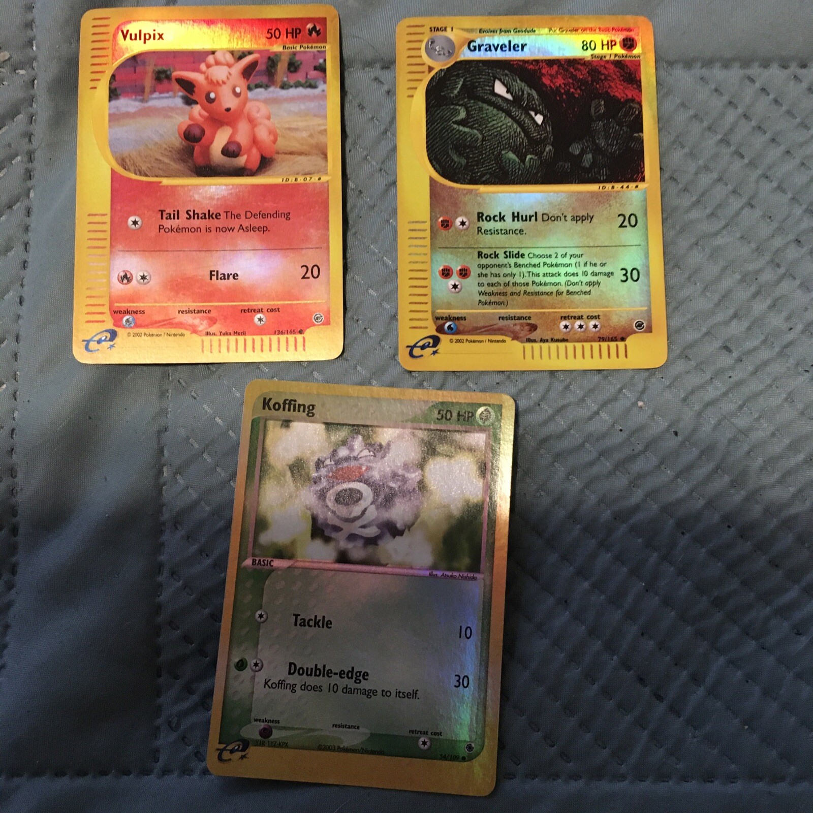 LP (Reverse Holo) Pokemon GRAVELER Card EXPEDITION Base Set 79/165 Foil Bonus