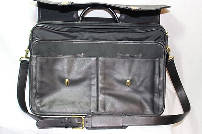 COACH Metropolitan Black Leather Laptop Brief Case Bag M0693-00532