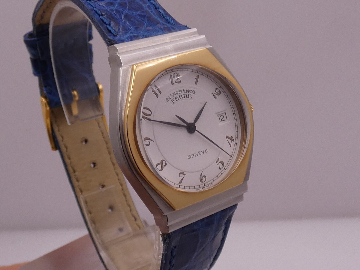 GIANFRANCO FERRE' DUAL TONE STEEL & 18KT G.F. SWISS MADE YEARS