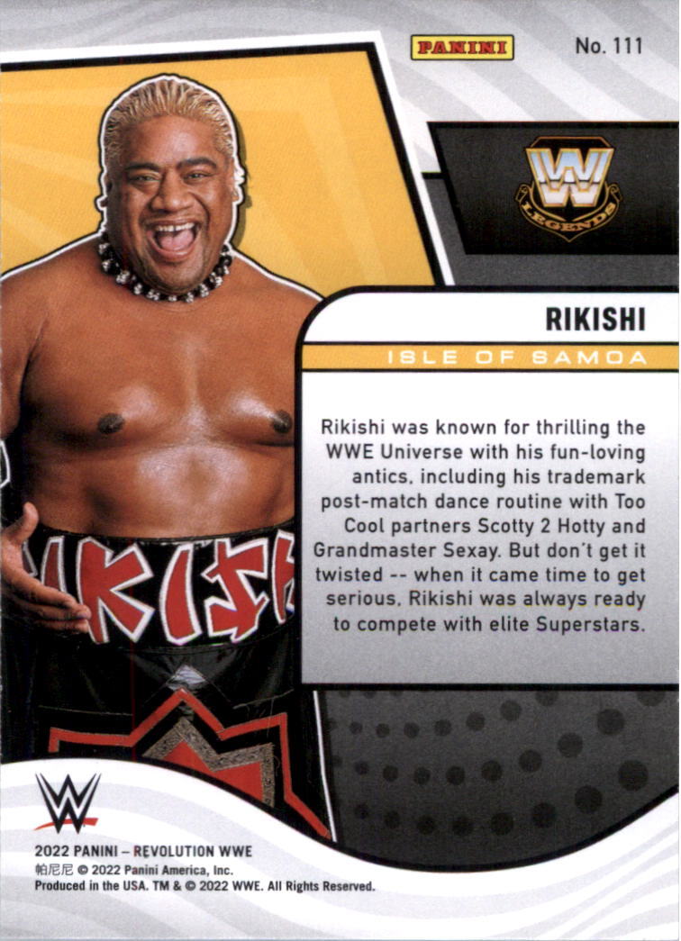 2022 Revolution WWE #111 Rikishi | eBay