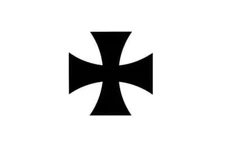 Iron Cross Vinyl Die Cut Decal Sticker - Motorcycle Biker Chopper Maltese