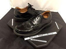 Croft Barrow - Black Wingtips - Men's Size 8 Medium - Clean Great Condition