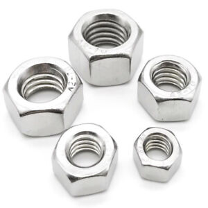 4-40 6-32 8-32 10-24 IMPERIAL COARSE * UNC A2 STAINLESS HEXAGONAL NYLOC NUTS