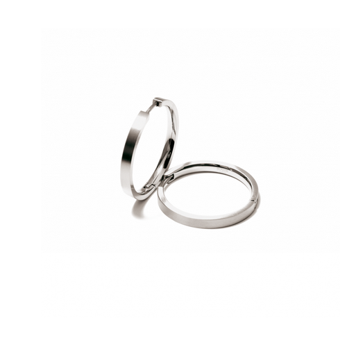 Boccia Damen Ohrstecker Creole Titan 0517-01 Reintitan Breite: 2,7 Ø 24 Mm Matt-image