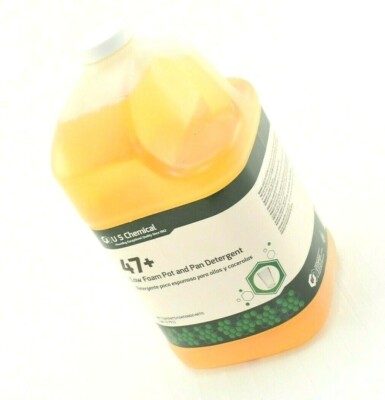 Diversey US Chemical 47+ Low Foam Pot & Pan Cleaner, 1 gal Bottle (DVO4435837)