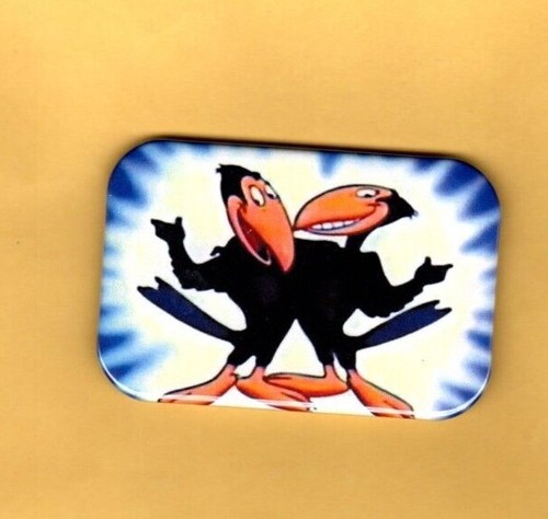 HECKLE AND JECKLE 2 MAGNETS OR BUTTONS, PINBACK 2"X3" W/ ROUNDED CORNER - Picture 3 of 5