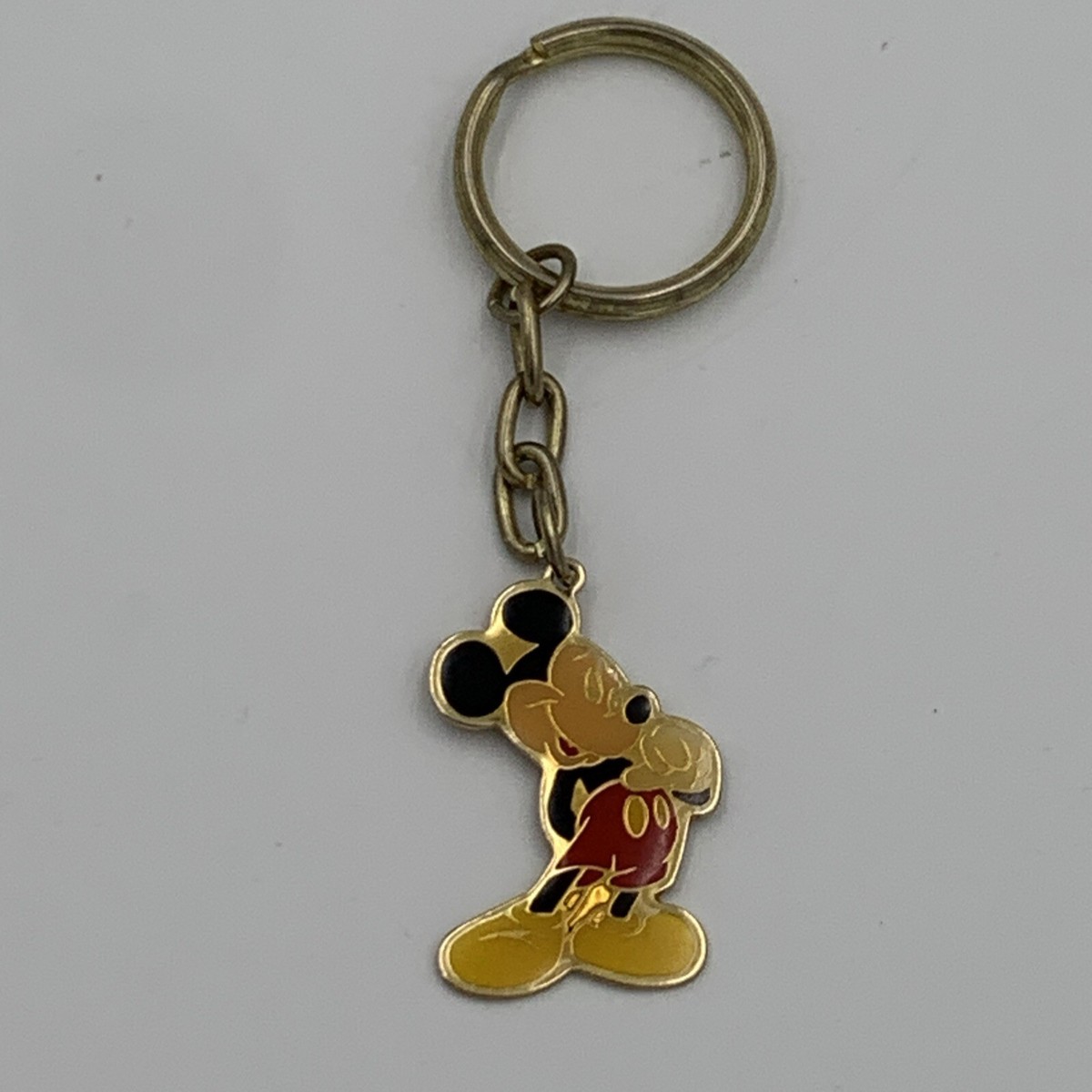 Mickey Mouse Vintage Disney Key Chain Keychain Metal Enamel