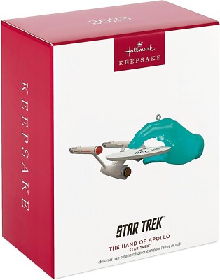 NIB, 2023 Star Trek  The Hand Of Apollo  Hallmark Keepsake Ornament